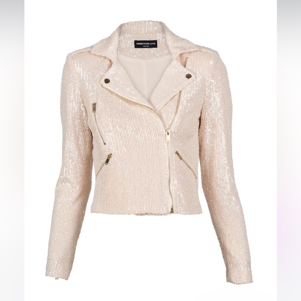 Generation Love Robin Sequin Moto Jacket-Just Reduced Price!